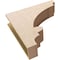 Ekena Millwork 7"W x 28"D x 28"H Thin Diane Rough Cedar Woodgrain TimberThane Corbel, Primed Tan CORUR07X28X28DIARCPR - alternate 3